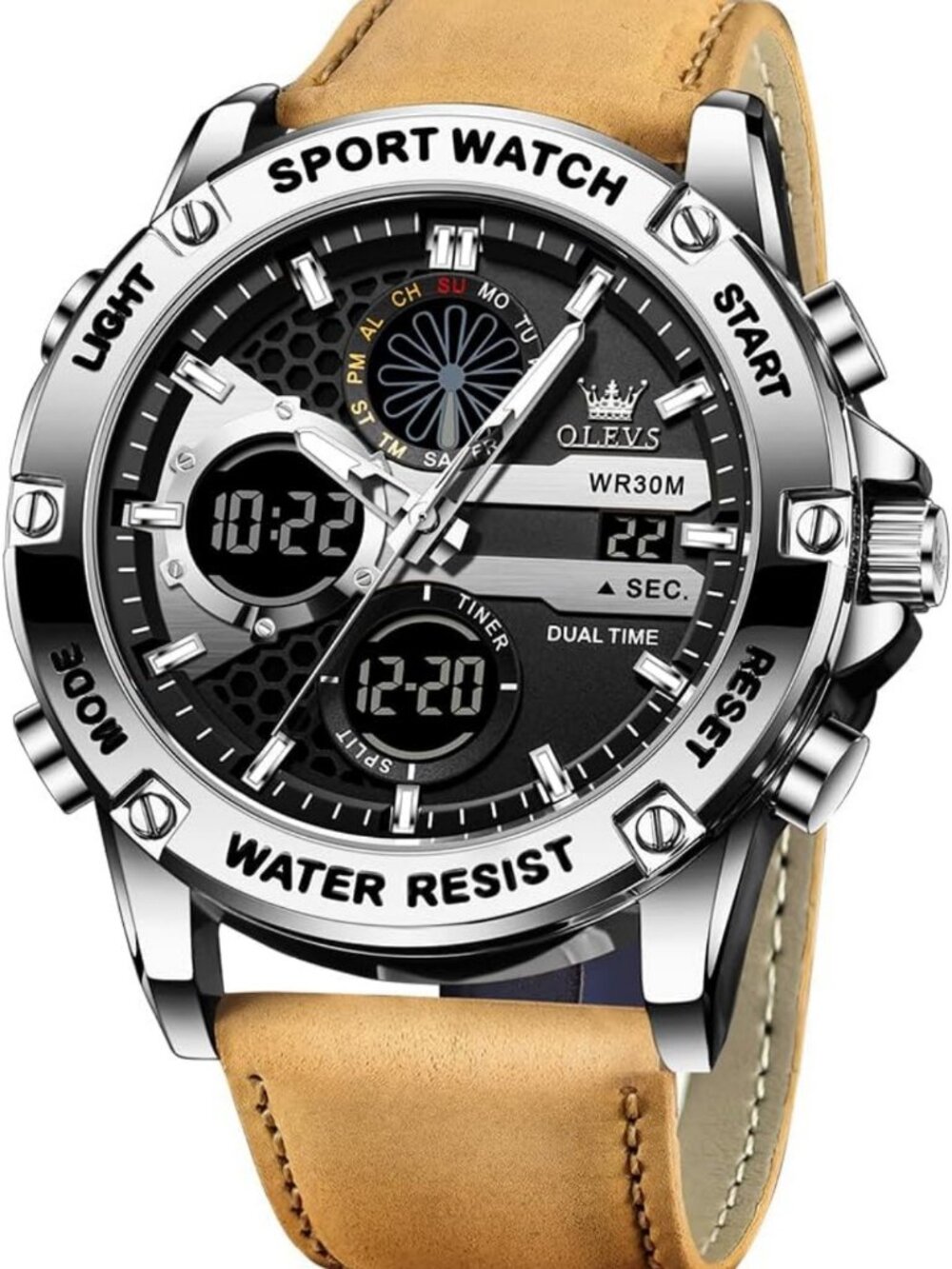 Stylish Men's Chronograph Watch - Waterproof, Date Feature, Business & Casual